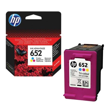 Картридж струйный HP (F6V24AE) DeskJet 2135/3635/3835/4535/4675/1115, №652, цветной, оригинальный ресурс 200 стр. 