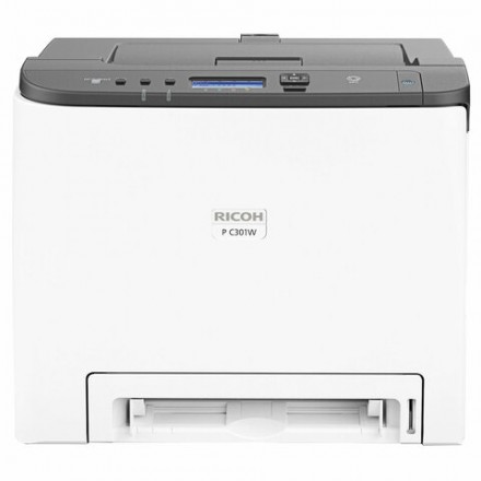 Принтер лазерный ЦВЕТНОЙ RICOH P C301W, А4, 25 стр/мин, ДУПЛЕКС, WiFi, NFC, сетевая карта, 408335 