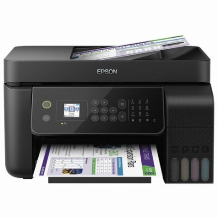 МФУ струйное EPSON L5190 "4 в 1", А4, 33 стр./мин (ч/б), 15 стр./мин (цвет.), АПД, сетевая карта, Wi-Fi, C11CG85405 