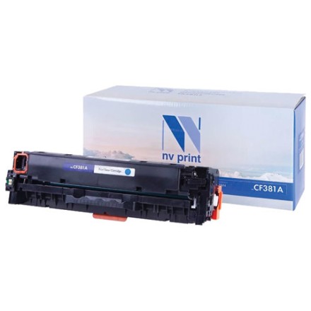 Картридж лазерный NV PRINT (NV-CF381A) для HP LJ M476dn/M476dw/M476nw, голубой, ресурс 2700 страниц 