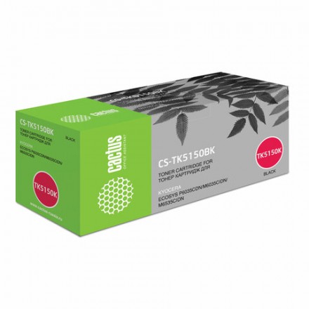 Тонер-картридж CACTUS (CS-TK5150BK) для Kyocera Ecosys M6035cidn/P6035cdn, черный, ресурс 12000 страниц 