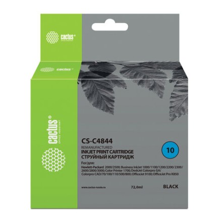 Картридж струйный CACTUS (CS-C4844) для HP DesignJet 500/800/K850, черный 