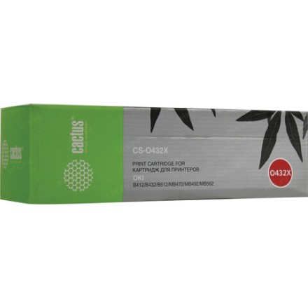 Картридж лазерный CACTUS (CS-O432X) для Oki B432/MB492, ресурс 7000 страниц 