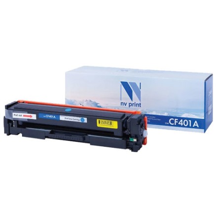 Картридж лазерный NV PRINT (NV-CF401A) для HP M252dw/M252n/M274n/M277dw/M277n7, голубой, ресурс 1400 страниц 