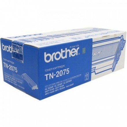 Картридж лазерный BROTHER (TN2075) HL-2030R/MFC-7420/FAX-2825 и другие, оригинальный, 2500 стр. 