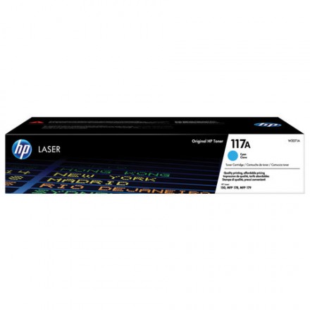 Картридж лазерный HP (W2071A) для HP Color Laser 150a/nw/178nw/fnw, голубой, ресурс 700 страниц, оригинальный 