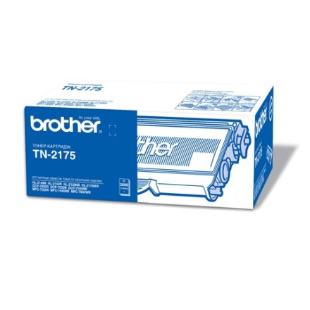 Картридж лазерный BROTHER (TN2175) DCP-7030R/7045NR/MFC-7320R/ 7440NR/HL-2140, оригинальный, ресурс 2600 страниц 