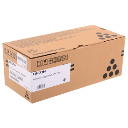 Тонер-картридж лазерный RICOH (SP C250E) SPC250/C260/C261, черный, оригинальный, ресурс 2000 страниц, 407543 