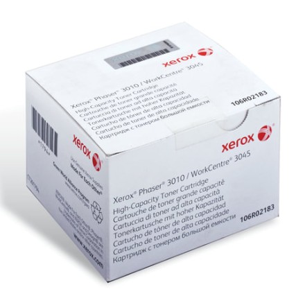 Картридж лазерный XEROX (106R02183) Phaser 3010/WC3045, оригинальный, черный, ресурс 2300 стр. 