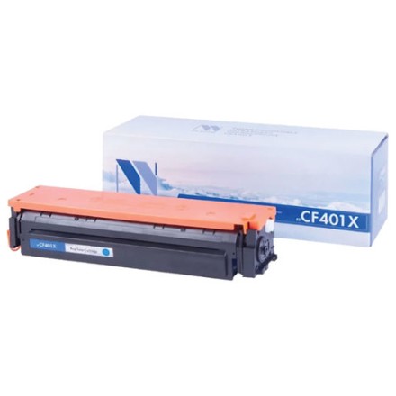 Картридж лазерный NV PRINT (NV-CF401X) для HP M252dw/M252n/M274n/M277dw/M277n, голубой, ресурс 2300 страниц 