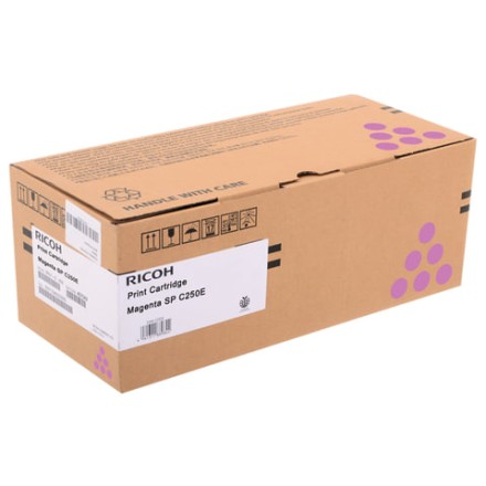 Тонер-картридж лазерный RICOH (SP C250E) SPC250/C260/C261, пурпурный, оригинальный, ресурс 1600 страниц, 407545 
