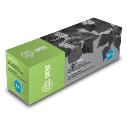 Картридж лазерный CACTUS (CS-CF218XL) для HP Laserjet Pro M104a/w/M132nw/fp/fw/snw, черный 6000 страниц 