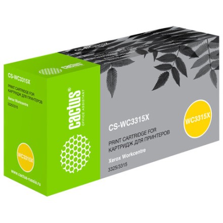 Картридж лазерный CACTUS (CS-WC3315X) для Xerox WorkCentre 3315/3325, ресурс 5000 страниц 