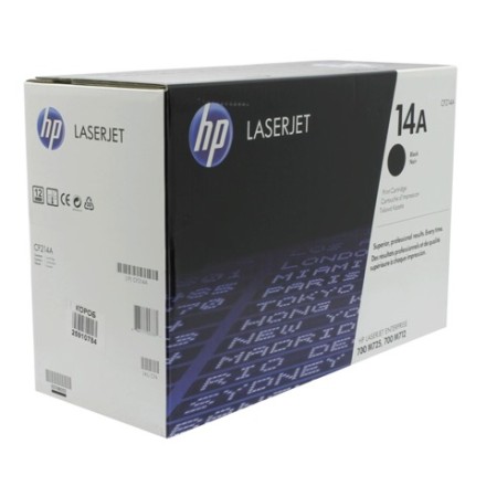 Картридж лазерный HP (CF214A) LaserJet Enterprise M725/M712, оригинальный, ресурс 10000 страниц 
