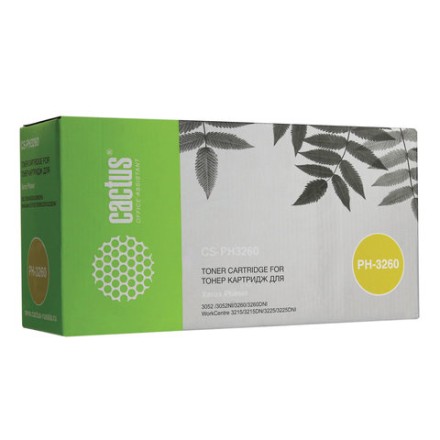 Тонер-картридж CACTUS (CS-PH3260X) для XEROX Phaser 3052 / 3052NI / 3260, ресурс 6000 страниц 