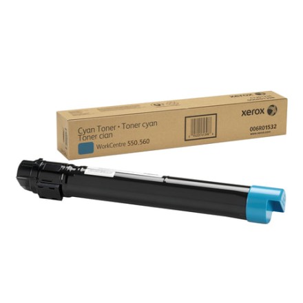 Тонер XEROX (006R01532) Xerox Colour 550/560, голубой, оригинальный, ресурс 34000 страниц 
