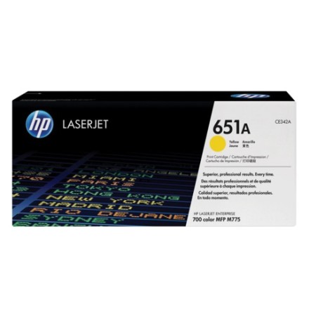 Картридж лазерный HP (CE342A) LaserJet Enterprise 700 M775dn/f/z, желтый, оригинальный, ресурс 16000 страниц 