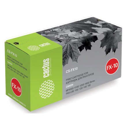 Картридж лазерный CACTUS (CS-FX10S) для CANON i-SENSYS 4018/4120/4140, ресурс 2000 страниц 