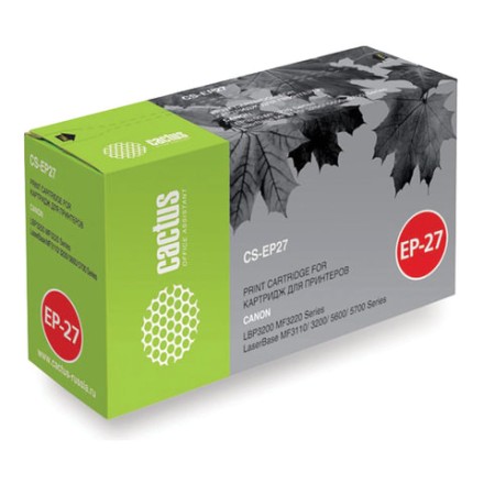 Картридж лазерный CACTUS (CS-EP27S) для CANON LBP-3200/MF3228/3240/5730, ресурс 2500 страниц 