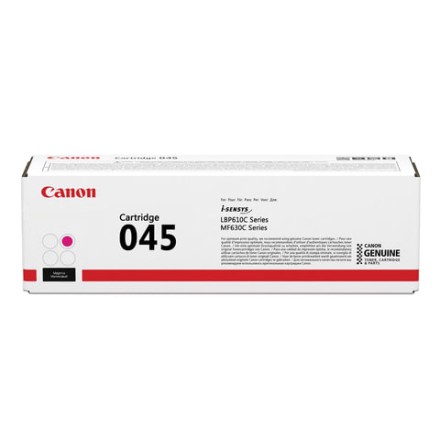 Картридж лазерный CANON (045M) MF635/633/631/LBP 611/613, пурпурный, ресурс 1300 стр., оригинальный, 1240C002 