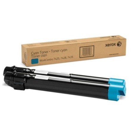 Тонер-картридж XEROX (006R01520) WC 7545/7556 и другие, голубой, оригинальный, ресурс 15000 страниц 