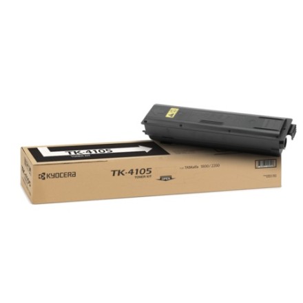 Тонер-картридж KYOCERA (TK-4105) TASKalfa 1800/2200/1801/2201, черный, оригинальный, ресурс 15000 страниц, 1T02NG0NL0 
