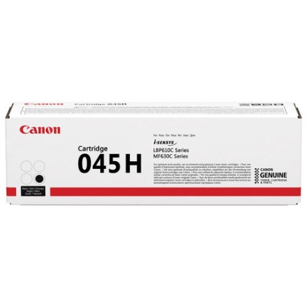 Картридж лазерный CANON (045HBK) MF635/633/631/LBP 611/613, черный, ресурс 2800 стр., оригинальный, 1246C002 