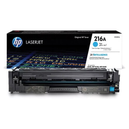 Картридж лазерный HP (W2411A) 216A для HP Color LaserJet M182n/M183fw, голубой, оригинальный, ресурс 850 страниц 