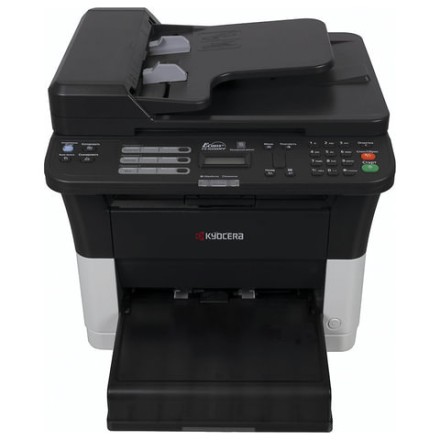 МФУ лазерное KYOCERA FS-1025MFP (принтер, сканер, копир), А4, 25 стр./мин., 20000 стр./мес., ДУПЛЕКС, с/карта, АПД, без кабеля USB, 1102M63RU2 