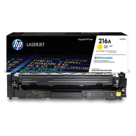 Картридж лазерный HP (W2412A) 216A для HP Color LaserJet M182n/M183fw, желтый, оригинальный, ресурс 850 страниц 