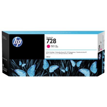 Картридж струйный для плоттера HP (F9K16A) Designjet T830/T730, №728, пурпурный, 300 мл, оригинальный 
