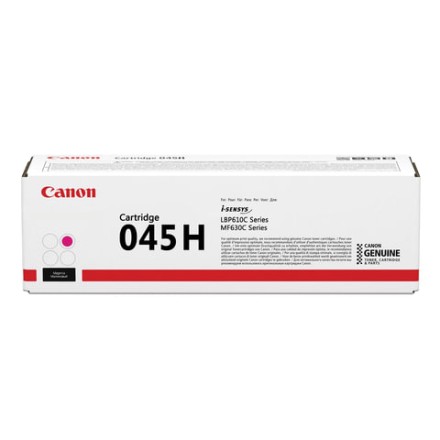 Картридж лазерный CANON (045HM) MF635/633/631/LBP 611/613, пурпурный, ресурс 2200 стр., оригинальный, 1244C002 