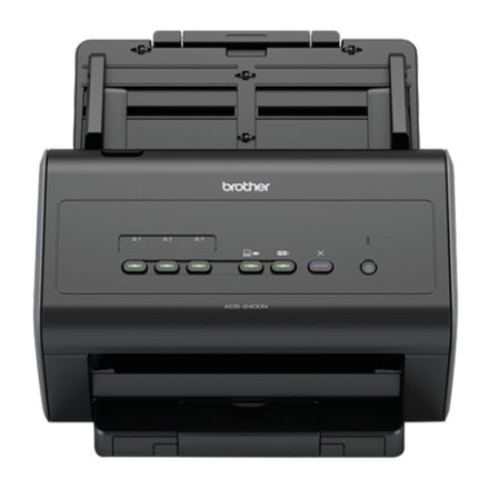 Сканер потоковый BROTHER ADS-2400N, А4, 1200х1200, 60 стр./мин., 3000 стр./день, АПД, сетевая карта (кабель USB в комплекте), ADS2400NUN1 