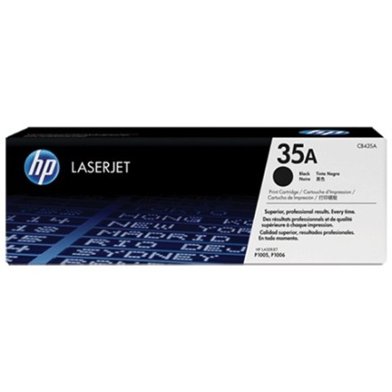 Картридж лазерный HP (CB435A) LaserJet P1005/P1006, №35А, оригинальный, ресурс 1500 страниц 