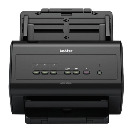 Сканер потоковый BROTHER ADS-3000N, А4, 1200х1200, 50 стр./мин, 5000 стр./день, АПД, сетевая карта (кабель USB в комплекте), ADS3000NUX1 