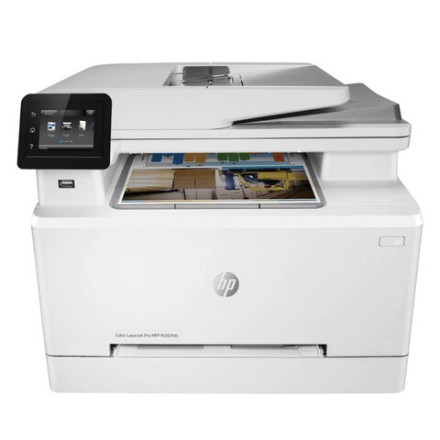 МФУ лазерное ЦВЕТНОЕ HP Color LaserJet Pro M283fdn "4 в 1", 21 стр./мин, 40000 стр./месяц, ДУПЛЕКС, АПД, Wi-Fi, сетевая карта, 7KW74A 