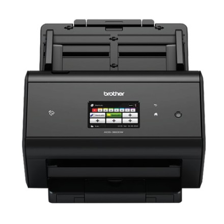 Сканер потоковый BROTHER ADS-3600W, А4, 1200х1200, 50 стр./мин, 5000 стр./день, АПД, сетевая карта, Wi-Fi (каб USB в комп), ADS3600WUX1 
