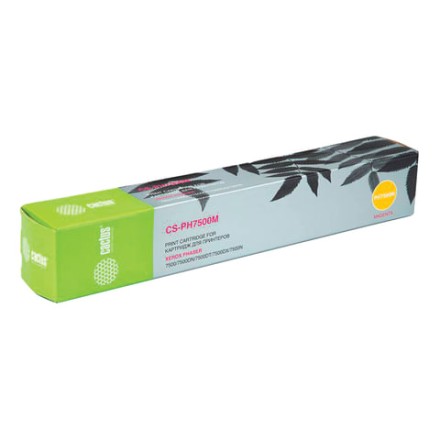 Тонер-картридж CACTUS (CS-PH7500M) для XEROX Color Phaser 7500, пурпурный, ресурс 17800 стр. 