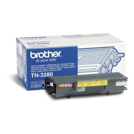 Картридж лазерный BROTHER (TN3280) HL-5340D/5350DN5370W и другие, оригинальный, ресурс 8000 стр. 