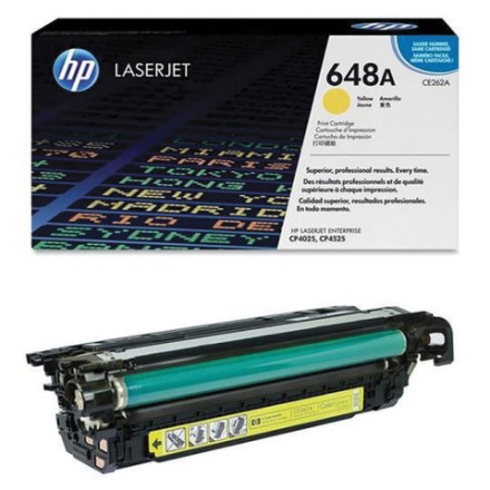 Картридж лазерный HP (CE262A) ColorLaserJet CP4025/4525, желтый, оригинальный, ресурс 11000 страниц 