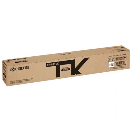 Тонер-картридж KYOCERA (TK-8115K) M8124cidn/M8130cidn, черный, ресурс 12000 стр., оригинальный, 1T02P30NL0 