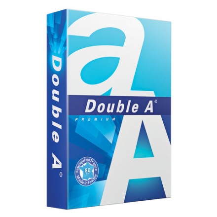 Бумага офисная DOUBLE A, БОЛЬШОГО ФОРМАТА (297х420 мм), А3, 80 г/м2, 500 л., марка А+, ЭВКАЛИПТ, Франция, белизна 163% 