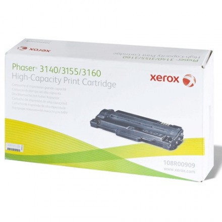 Картридж лазерный XEROX (108R00909) Phaser 3140/3155/3160, оригинальный, ресурс 2500 стр. 