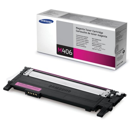 Картридж лазерный SAMSUNG (CLT-M406S) CLP-365/365W, CLX-3300/3305W и другие, оригинальный, пурпурный 