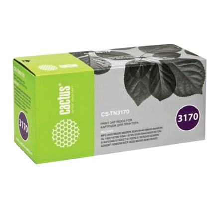 Картридж лазерный CACTUS (CS-TN3170) для BROTHER HL-5250DN/DCP-8065DN, ресурс 7000 стр. 
