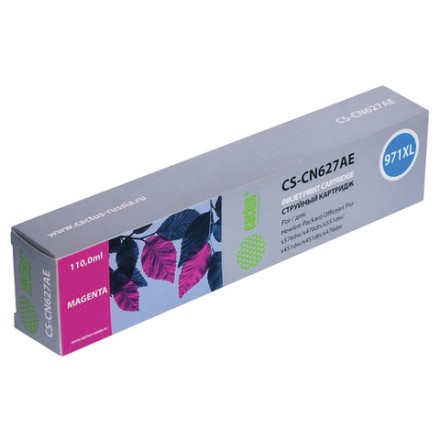 Картридж струйный CACTUS (CS-CN627AE) для HP OfficeJet Pro X576/476/451, пурпурный 