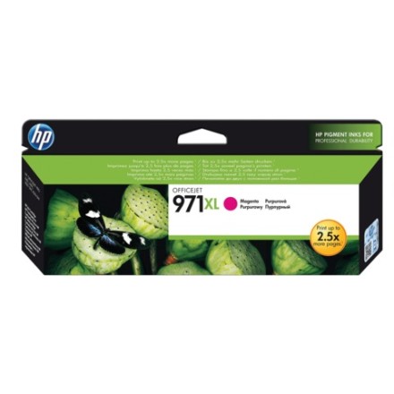 Картридж струйный HP (CN627AE) OfficeJet Pro X576/476/451/551, №971XL, пурпурный, оригинальный, ресурс 6600 страниц 
