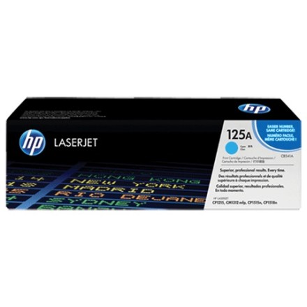 Картридж лазерный HP (CB541A) ColorLaserJet CP1215/CP1515N/CM1312, голубой, оригинальный, 1400 страниц 