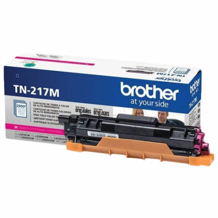 Картридж лазерный BROTHER (TN217M) HLL3230CDW/DCPL3550CDW/MFCL3770CDW, пурпурный, оригинальный, ресурс 2300 страниц 