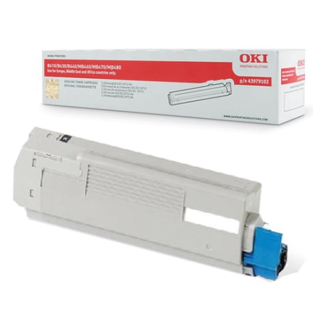 Тонер-картридж OKI (43979107) B410/B430/B440/MB400, оригинальный, ресурс 3500 стр. 
